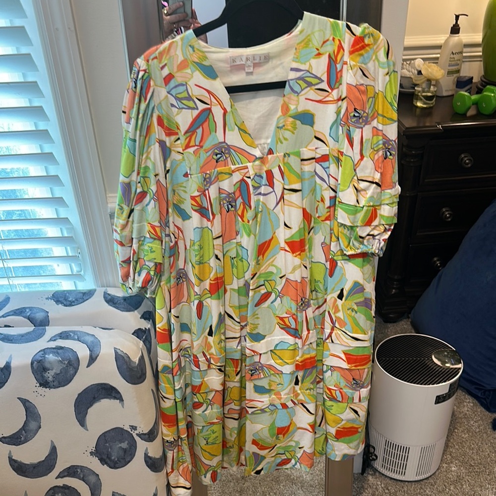 Karlie Multicolor Floral Mini Dress